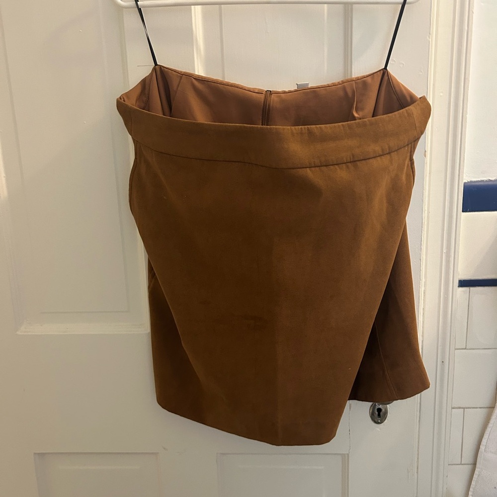 Brown Suede Skirt